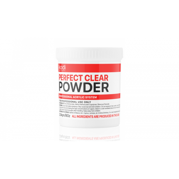 Perfect Clear Powder (Basic Transparent Acrylic) 224 g. Kodi Professional