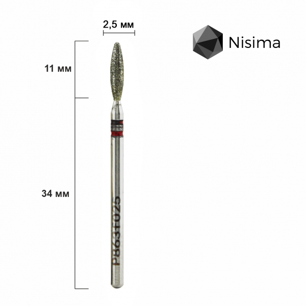 Buffing head, red, P863f025 Nisima