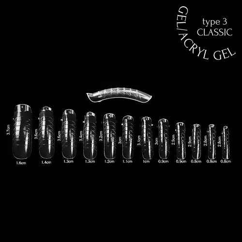 Dual Nail Forms 120 pcs type 3 ADORE
