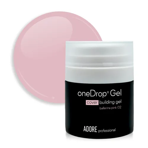 Gel Builder One Drop Gel No. 02 - ballerina pink 30 г ADORE