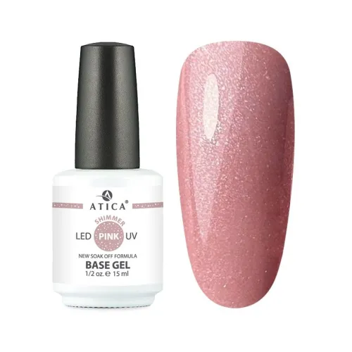 Base Gel Pink Shimmer 15 ml ATICA