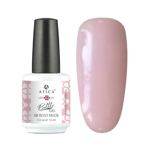 Bottle Gel 08 Rosy Nude 15 ml ATICA