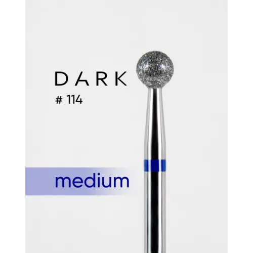 Diamond nail drill bit, blue, 040, DARK №114