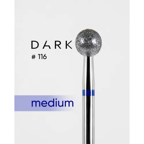 Diamond nail drill bit, blue, 050, DARK №116