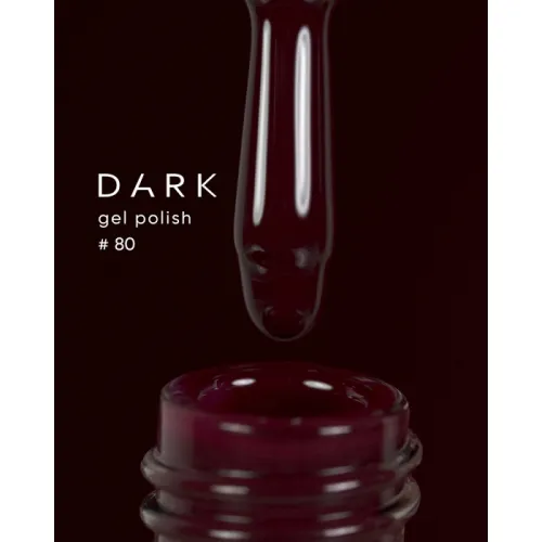 DARK gel polish (new collection) 80, 10 ml