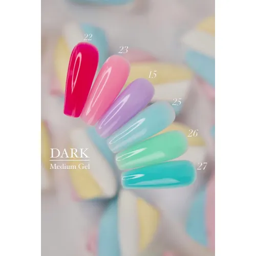 DARK Medium Gel No. 15 (renewed color), 15 ml (without brush)