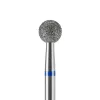 Diamond nail drill bit, ball, blue, 5 mm, DARK