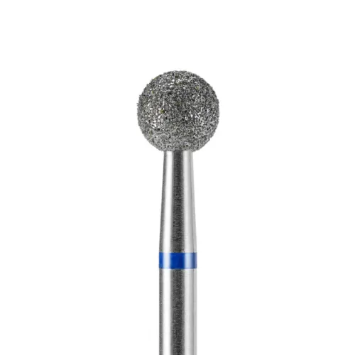 Diamond nail drill bit, ball, blue, 5 mm, DARK