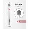 Diamond nail drill bit, ball, red, 5 mm, DARK