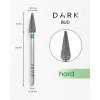 Diamond nail drill bit, bud, green, DARK
