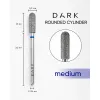 Diamond nail drill bit, curled cylinder, blue, 3.9x12 mm, DARK