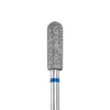 Diamond nail drill bit, curled cylinder, blue, 3.9x12 mm, DARK