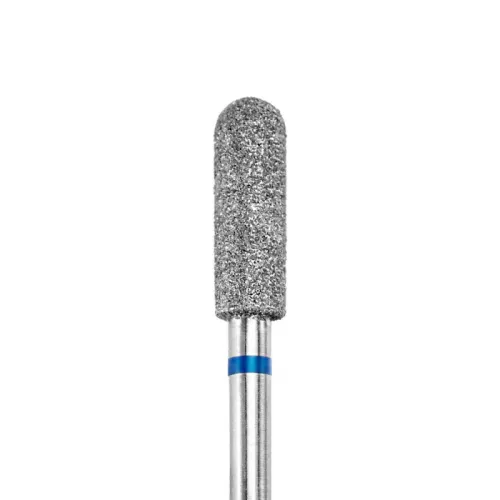 Diamond nail drill bit, curled cylinder, blue, 3.9x12 mm, DARK