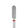Diamond nail drill bit, curled cylinder, red, 3.9x12 mm, DARK