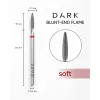 Diamond nail drill bit, obtuse flame, red, 2.1x10 mm, DARK
