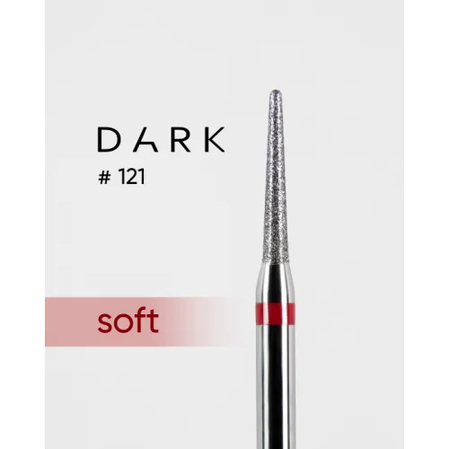 Diamond nail drill bit, red, 016, DARK №121