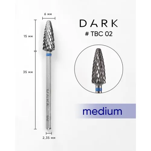 Drill bit, ТВС, blue, DARK №02