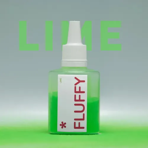 Бархатная пудра для ногтей Easy Fluffy Lime салатная 3 г