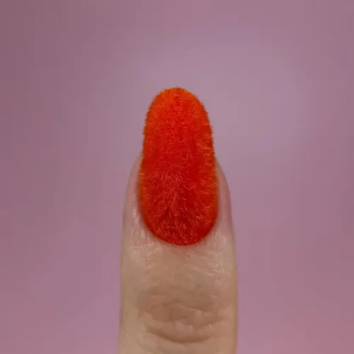 Бархатная пудра для ногтей Easy Fluffy Orange оранжевая 3 г