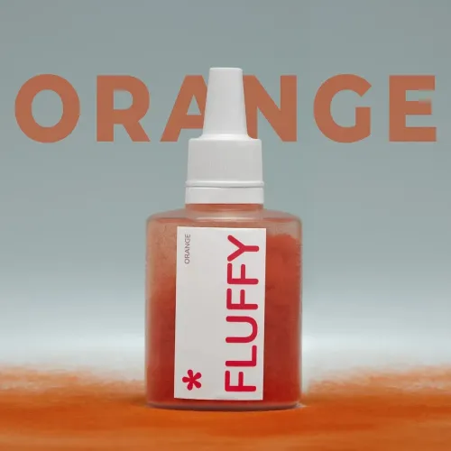 Бархатная пудра для ногтей Easy Fluffy Orange оранжевая 3 г