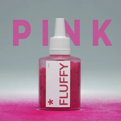 Бархатная пудра для ногтей Easy Fluffy Pink розовая 3 г