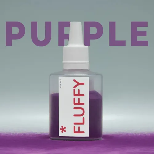 Бархатная пудра для ногтей Easy Fluffy Purple фиолетовая 3 г