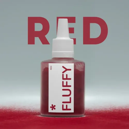 Бархатная пудра для ногтей Easy Fluffy Red красная 3 г