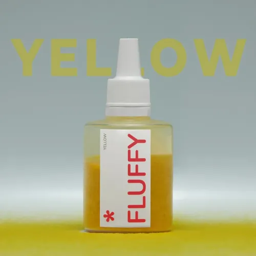 Бархатная пудра для ногтей Easy Fluffy Yellow желтая 3 г