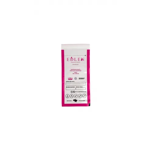Kraft bags for air and steam sterilization (white) 100x200 mm, 100 pcs (with indicator) EDLEN