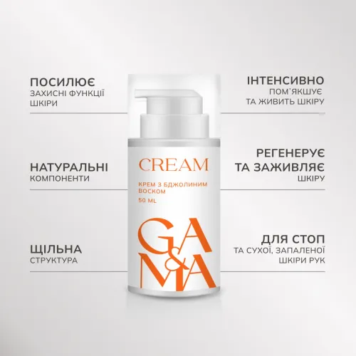 GA&MA Cream with beeswax (for feet and irritated skin of hands) 100 ml