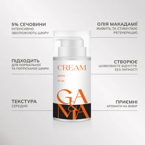 GA&MA Cream with urea, melon (intense moisturizing) 8 ml