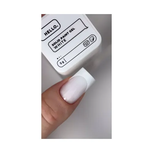 HEYLOVE. Solid paint gel, white, 5 g