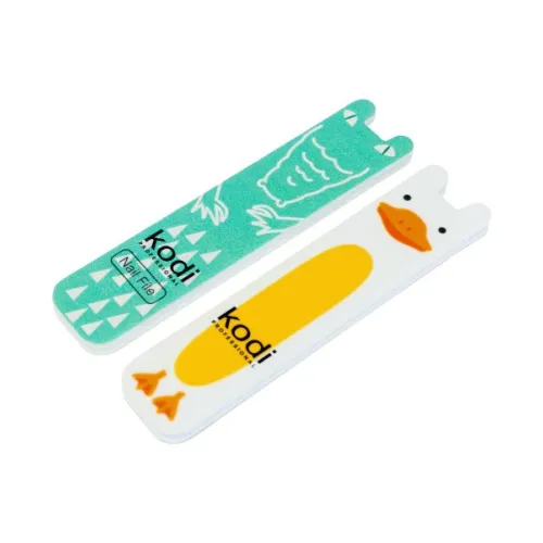 № 196 Childrens Set for Nails: (File 180/220 Crocodile, Polisher 400/300 Duck) Kodi Professional