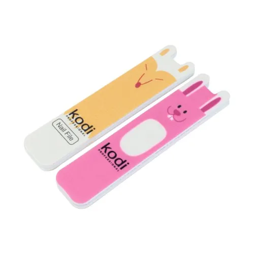 № 198 Childrens Set for Nails: (File 180/220 Fox, Polisher 400/300 Bunny) Kodi Professional