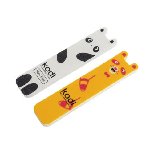 № 199 Childrens Set for Nails: (File 180/220 Panda, Polisher 400/300 Raccoon) Kodi Professional