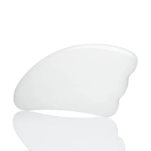 Glass Facial Massage Tool Gua Sha No. 1, White Kodi Professional