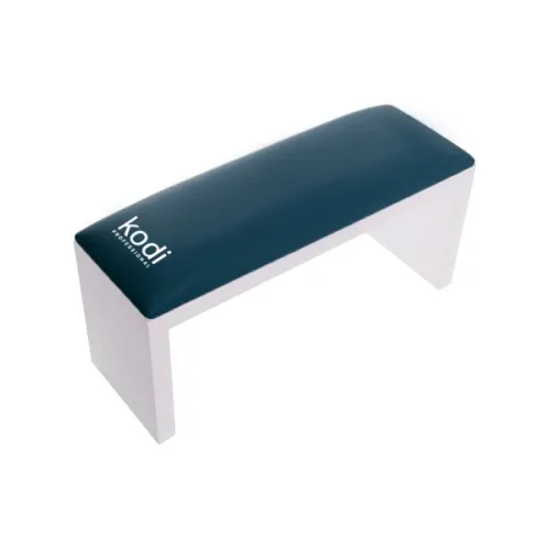 Armrest for manicure on white legs Kodi Professional color: Dark Green