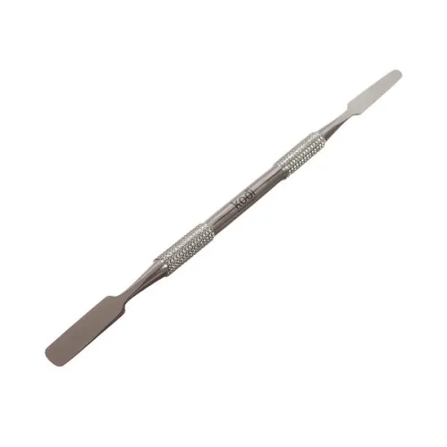 Double-sided cosmetic spatula color: silver Kodi Professional dimensions: 2 * 3.5
