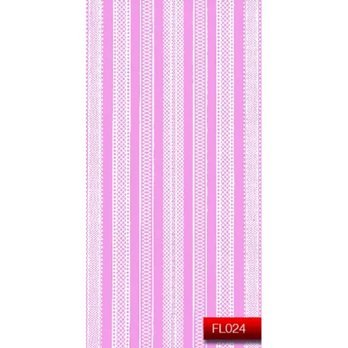  Nail Art Stickers FL024 White Kodi Professional