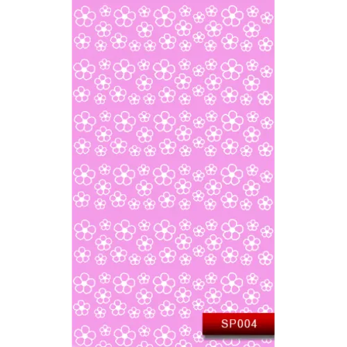  Nail Art Stickers SP004 White Kodi Professional