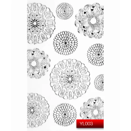  Nail Art Stickers YL003 Silver Kodi Professional