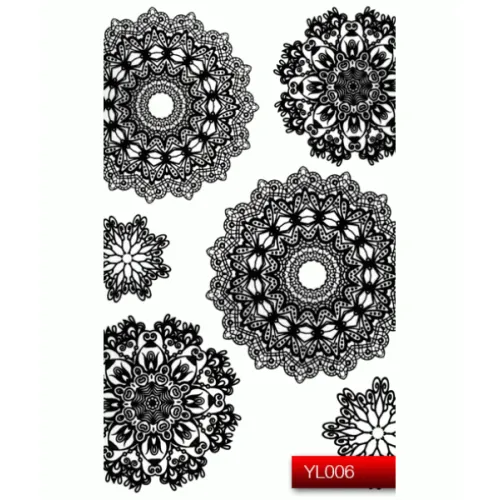  Nail Art Stickers YL006 Black Kodi Professional