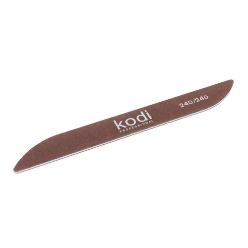 Nail file "Boomerang" 240/240 (color: brown, size: 178/20/2) Kodi Professional