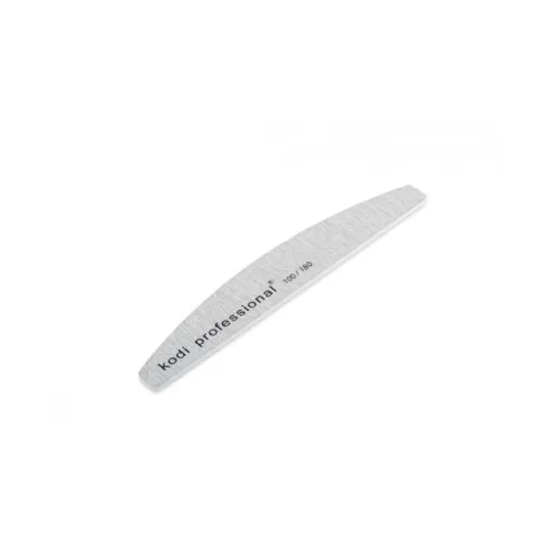 Nail file in the form of Half Gray Kodi Professional, abrasiveness 100/180