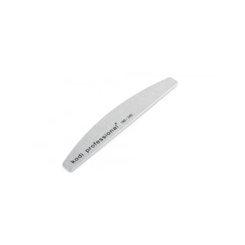 Nail file in the form of Half Gray Kodi Professional, abrasiveness 180/240