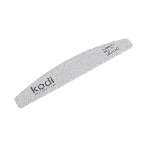 No. 125 Crescent-shaped nail file, abrasiveness 180/180, Kodi Professional