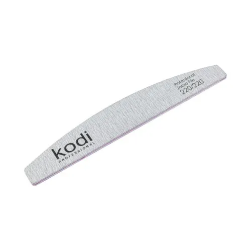 No. 126 Crescent-shaped nail file, abrasiveness 220/220, Kodi Professional