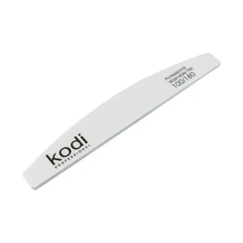 No. 14 Crescent-shaped nail file, abrasiveness 100/180, Kodi Professional