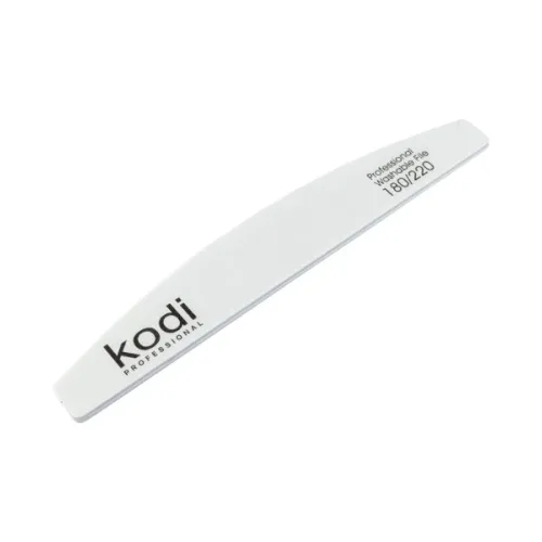 No. 15 Crescent-shaped nail file, abrasiveness 180/220, Kodi Professional