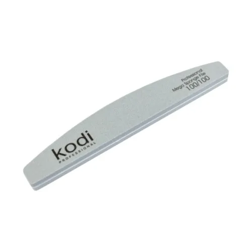 No. 154 Crescent-shaped buff nail file, abrasiveness 100/100, Kodi Professional